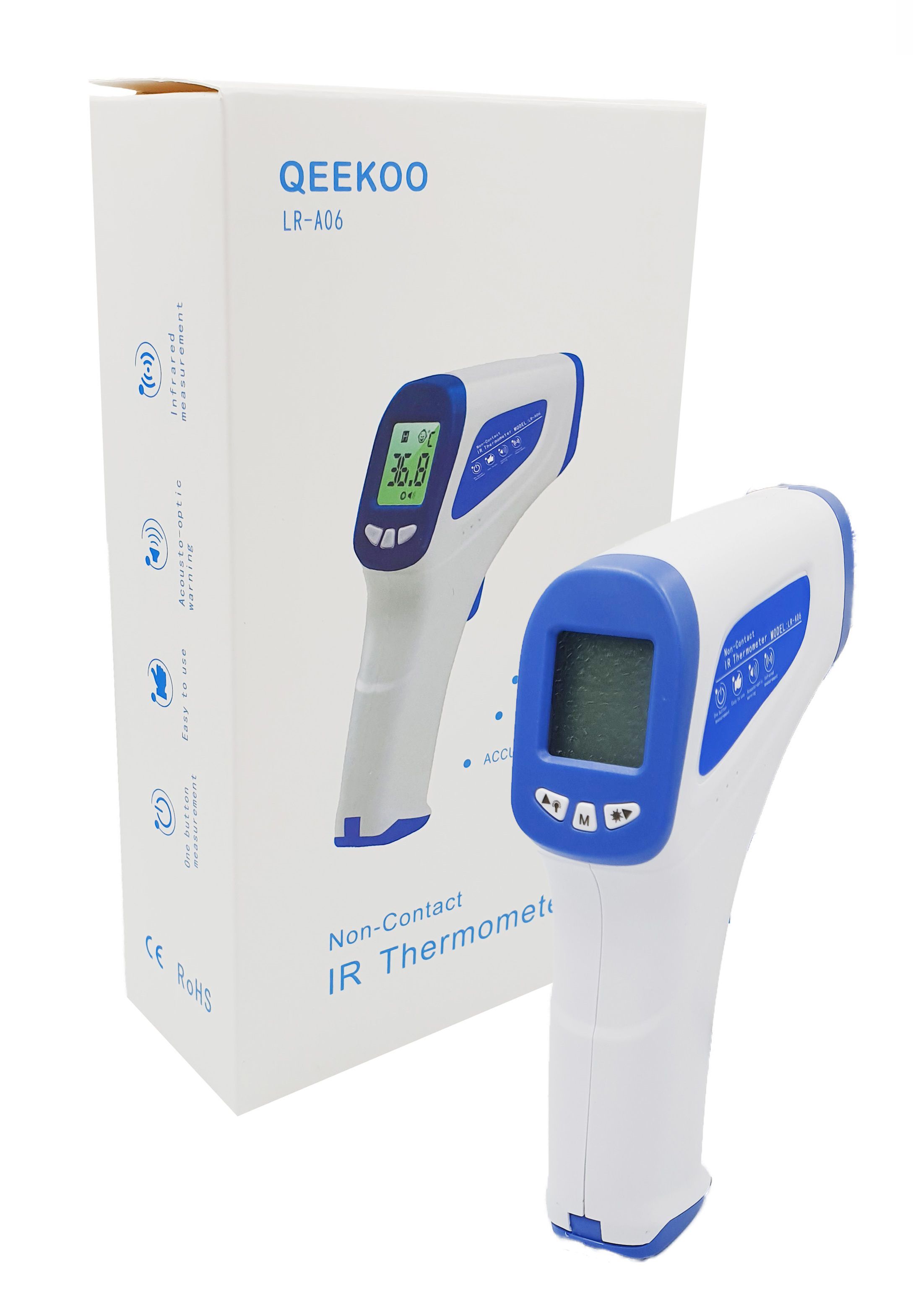 Infrarot-Thermometer (blau)
